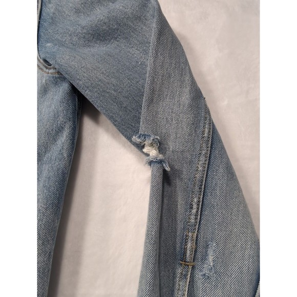 Levi's Denim Trucker Jacket Men's Small Blue Medium Wash Distressed S40116 - Picture 11 of 16